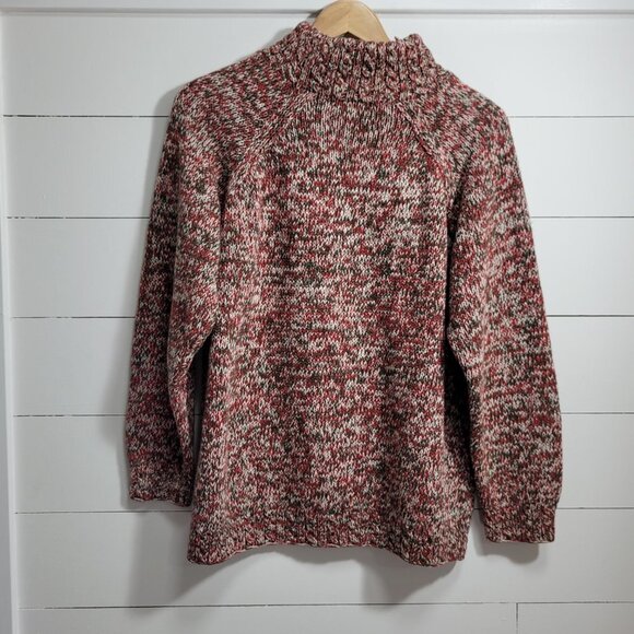 Vintage Eagle Eye Sweater Women's Large Holiday Christmas Embroidered Flag Knit - Picture 4 of 7